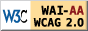 W3c WCAG AA logo